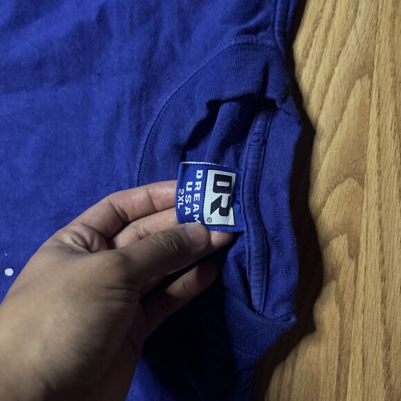 Vintage 90’s DR Dream USA Michael Jordan T-shirt Size XXL 2XL Chicago Bulls Blue - Picture 4 of 5